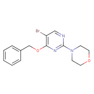 4-Benzyloxy-5-bromo-2-morpholin-4-yl-pyrimidine