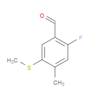2-Fluoro-4-methyl-5-(methylthio)benzaldehyde