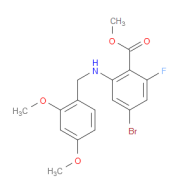 methyl 4-bromo-2-((2,4-dimethoxybenzyl)amino)-6-fluorobenzoate