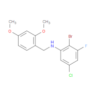 2-bromo-5-chloro-N-(2,4-dimethoxybenzyl)-3-fluoroaniline