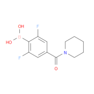 (2,6-Difluoro-4-(piperidine-1-carbonyl)phenyl)boronic acid