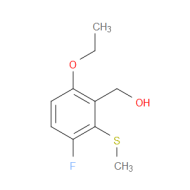 (6-Ethoxy-3-fluoro-2-(methylthio)phenyl)methanol
