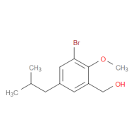 (3-Bromo-5-isobutyl-2-methoxyphenyl)methanol