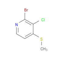 2-Bromo-3-chloro-4-(methylthio)pyridine