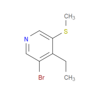 3-Bromo-4-ethyl-5-(methylthio)pyridine